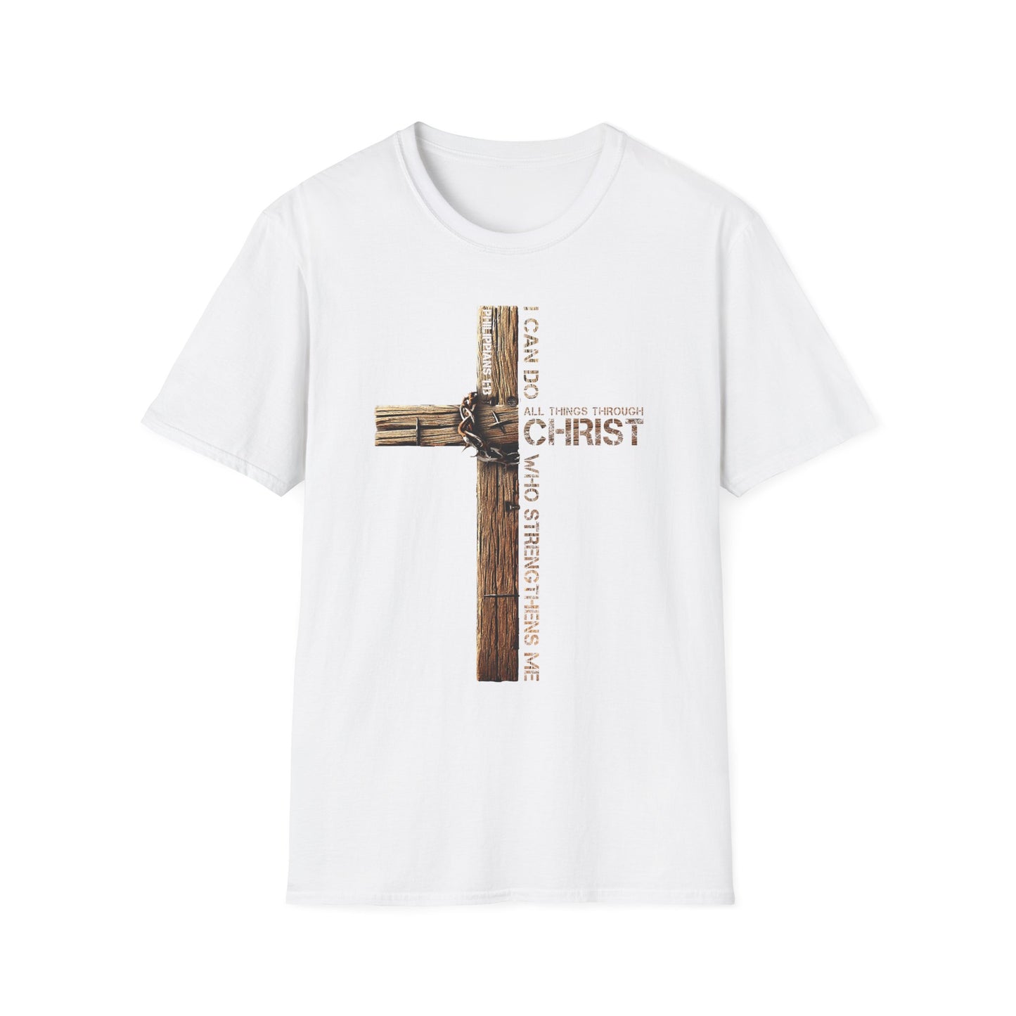 Faith-Inspired Unisex Softstyle T-Shirt, Christian Gift, Inspirational Tee, Casual Wear, Religious Apparel, Everyday Comfort