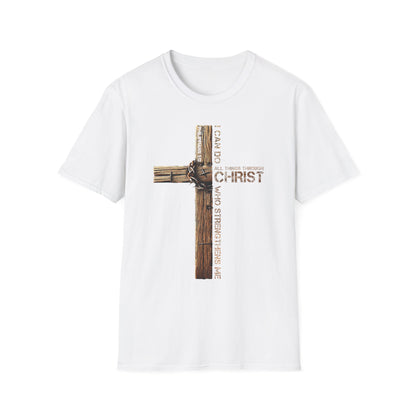 Faith-Inspired Unisex Softstyle T-Shirt, Christian Gift, Inspirational Tee, Casual Wear, Religious Apparel, Everyday Comfort