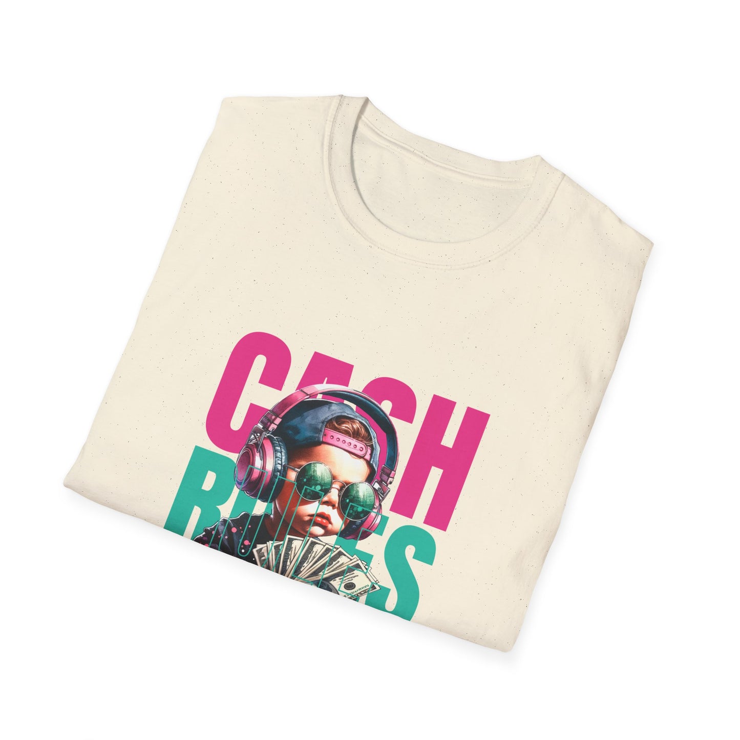 Colorful Money-Themed Unisex Softstyle T-Shirt - Perfect for Casual Wear, Gifts for Him/Her, Birthday & Hip Hop Lovers