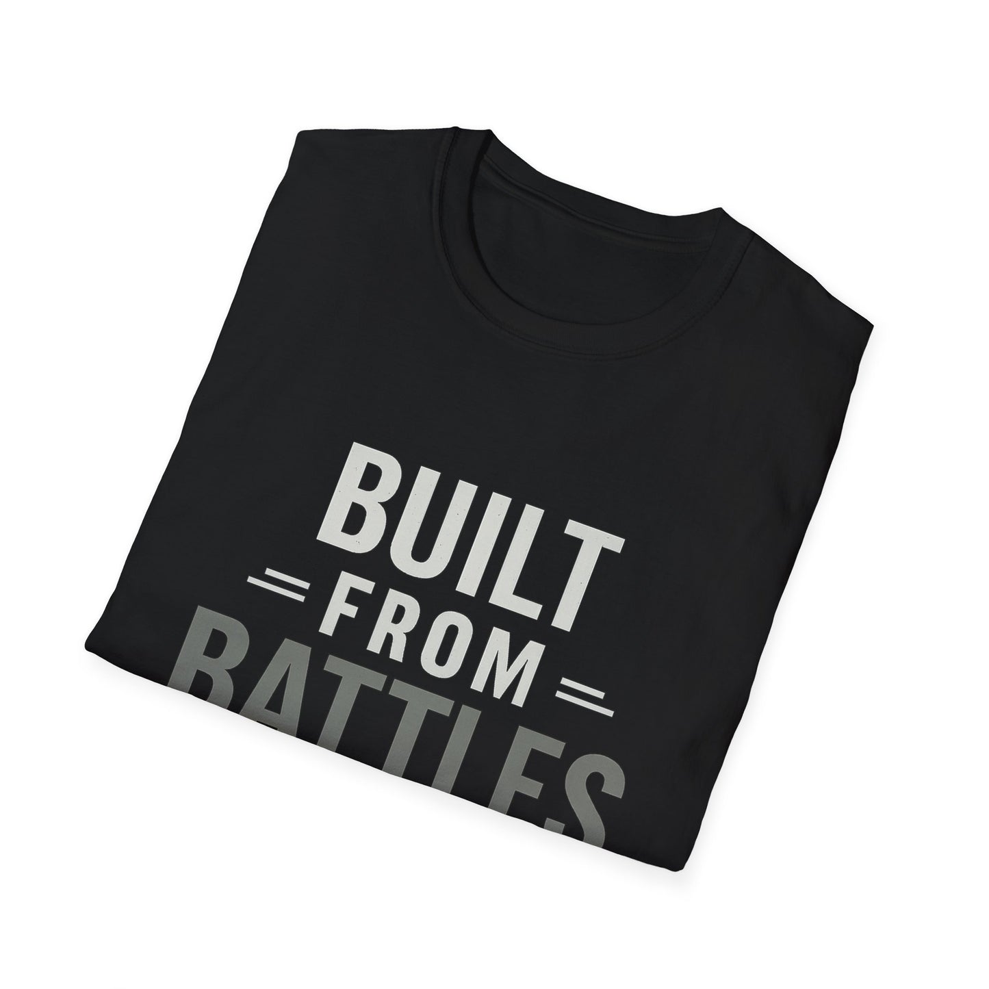 Resilient Spirit Unisex T-Shirt - Built from Battles Inspiration, Motivational Tee, Gift for Strength, Everyday Wear, Inspirational Apparel