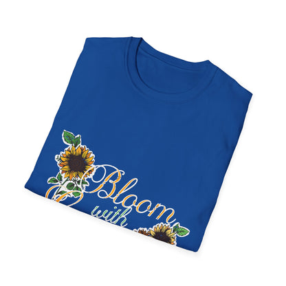 Bloom with Grace Sunflower T-Shirt for Nature Lovers