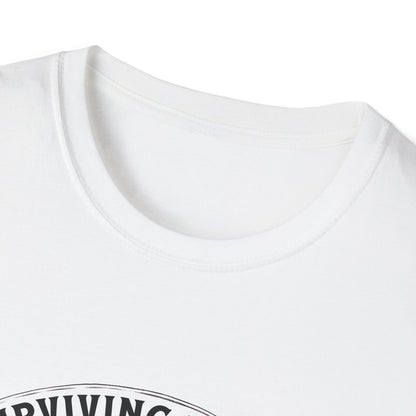 Surviving Purely Out of Spite T-Shirt | Inspirational Graphic Tee, Gift for Friends, Cool Casual Wear, Artistic Skull Design