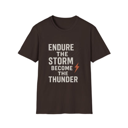 Inspirational Unisex T-Shirt - Endure the Storm Become the Thunder, Motivational Gift, Casual Wear, Positive Affirmation Tee, Fitness [...]