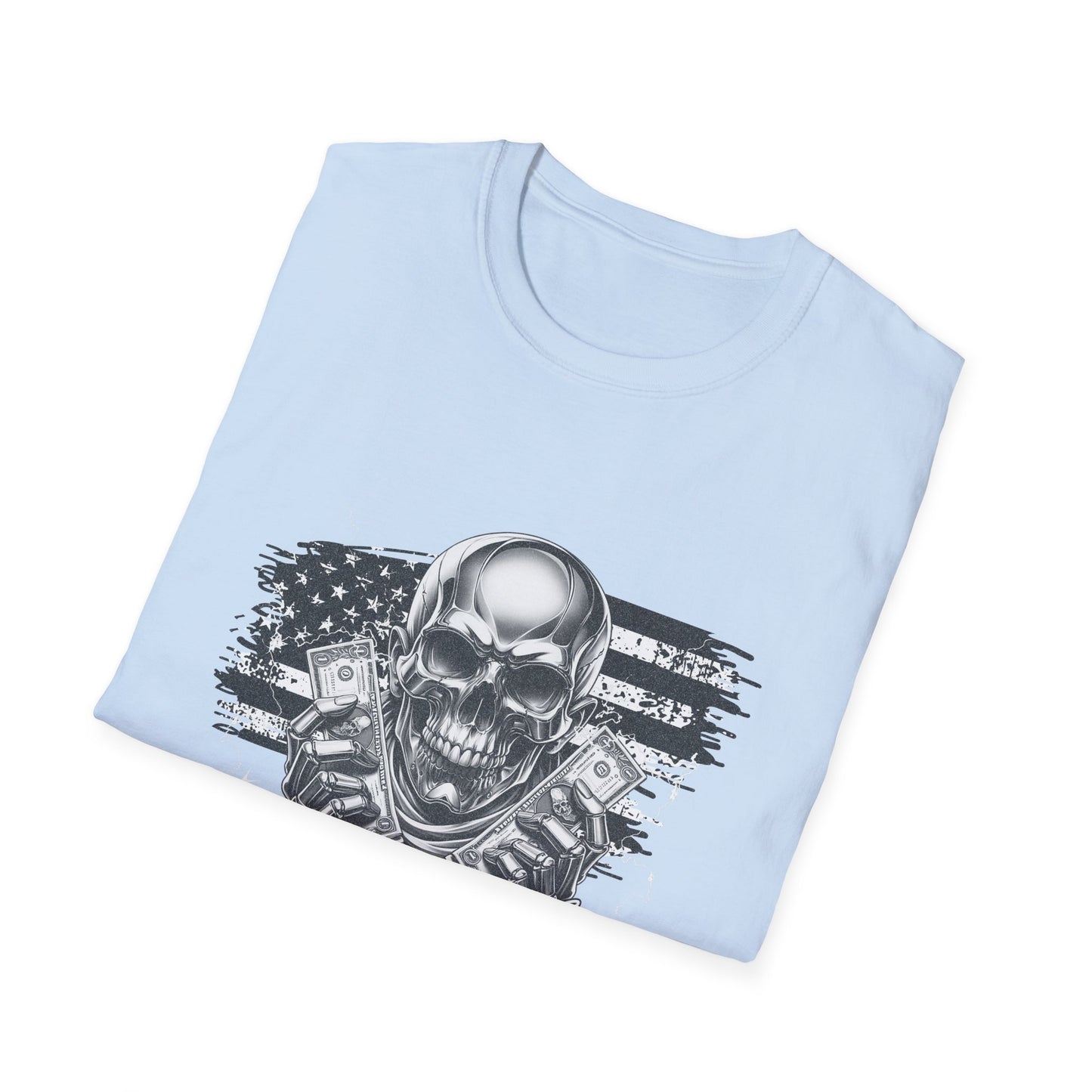 Skull Mage Unisex Softstyle T-Shirt | Cool Graphic Tee, Casual Wear, Gift for Him, Vintage Style, Music Festival
