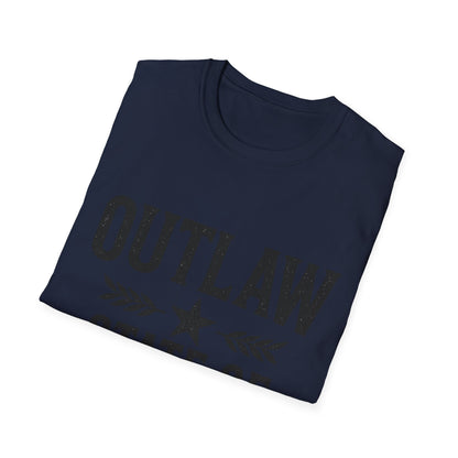 Unisex Outlaw State of Mind T-Shirt, Casual Tee, Gift for Rebels, Comfy Shirt, Festival Wear, Statement Apparel