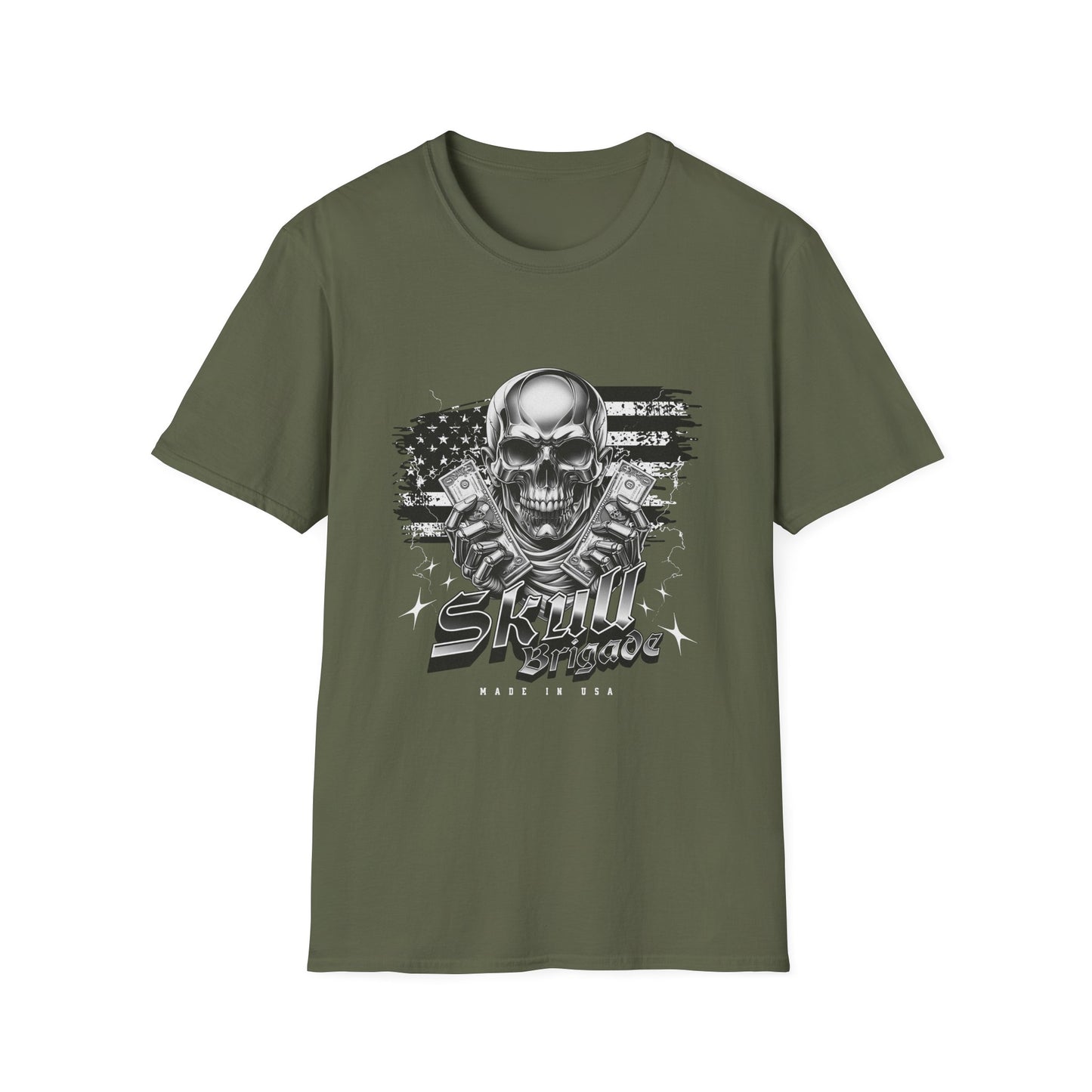 Skull Mage Unisex Softstyle T-Shirt | Cool Graphic Tee, Casual Wear, Gift for Him, Vintage Style, Music Festival