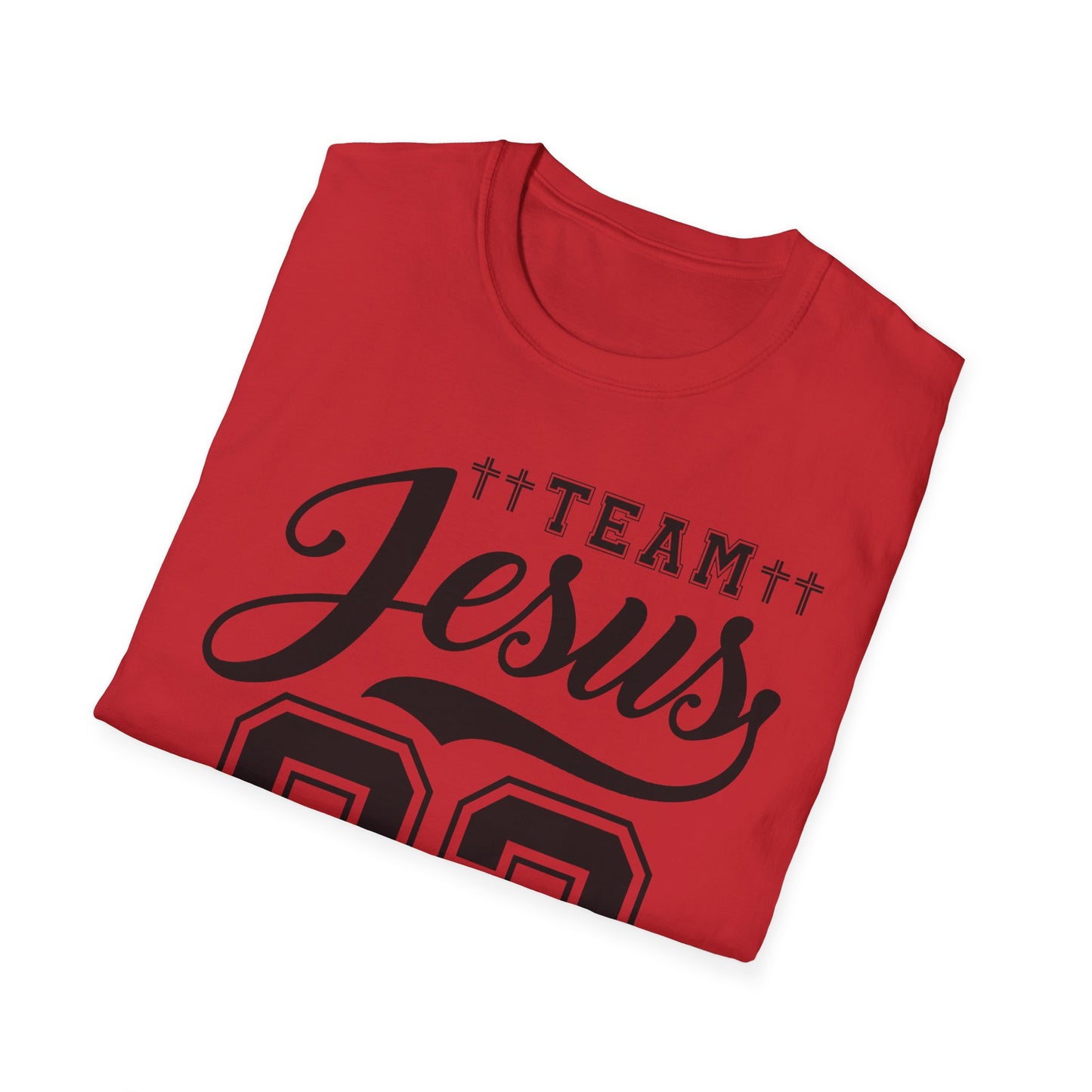 Team Jesus Unisex Softstyle T-Shirt - Faith Hope Love Graphic Tee, Christian Apparel, Church Event Wear, Gift for Believers, [...]