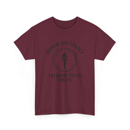 Unisex Tribute Tee - Honor His Legacy, In Memory of Loved Ones, Comfort Wear for Memorials, Faith-Based Apparel, Support Causes