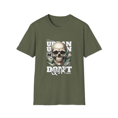 Urban Skull Graphic T-Shirt, Casual Style, Unisex Tee, Festival Wear, Gift for Friends, Streetwear, Halloween Fashion