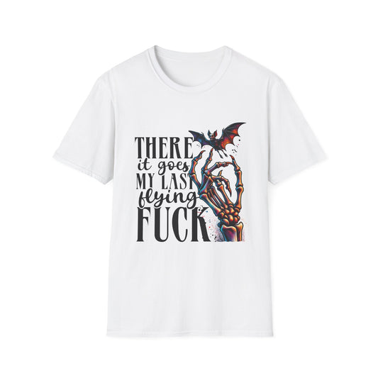 Funny Graphic Tee, Unisex Softstyle T-Shirt with Bat Design, Perfect for Halloween, Casual Wear, Gifts for Friends, Statement Shirt