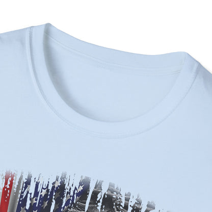 Patriotic Graphic T-Shirt - Unisex Softstyle Tee, Faith-Inspired Apparel, 4th of July, Memorial Day, Inspirational Gift