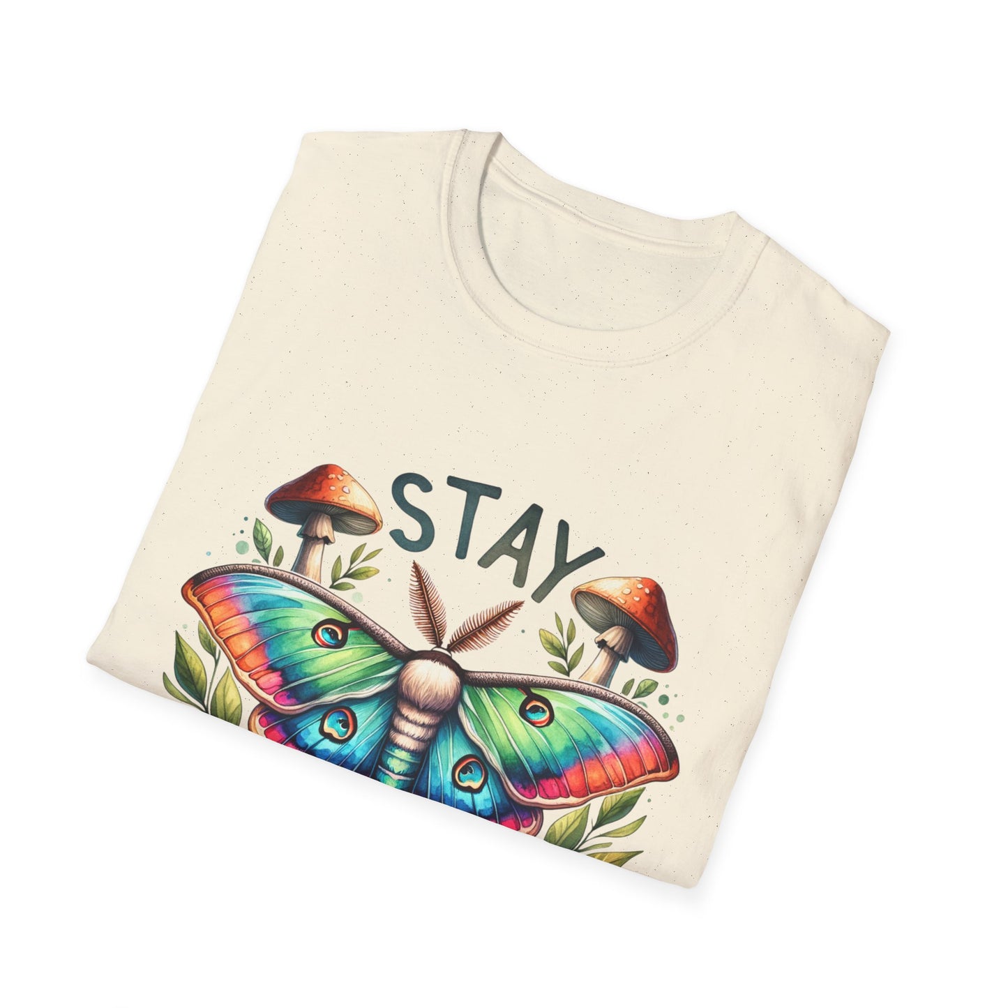 Stay Weird Unisex Softstyle T-Shirt - Fun Graphic Tee for Quirky Souls, Casual Wear, Gift for Birthday, Festival