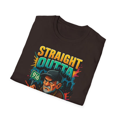 Straight Outta Patience Unisex T-Shirt - Funny Graphic Tee for Men and Women, Gift for Birthdays, Anniversaries, Casual Wear, Humor Fashion