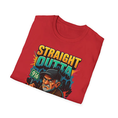 Straight Outta Patience Unisex T-Shirt - Funny Graphic Tee for Men and Women, Gift for Birthdays, Anniversaries, Casual Wear, Humor Fashion