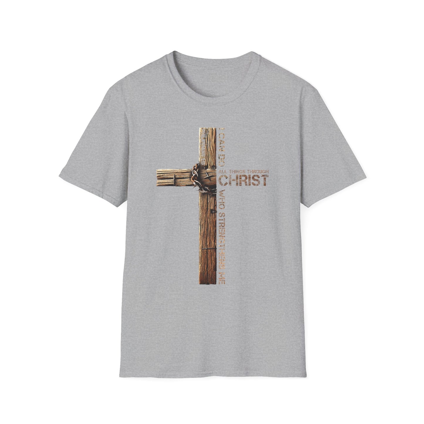 Faith-Inspired Unisex Softstyle T-Shirt, Christian Gift, Inspirational Tee, Casual Wear, Religious Apparel, Everyday Comfort
