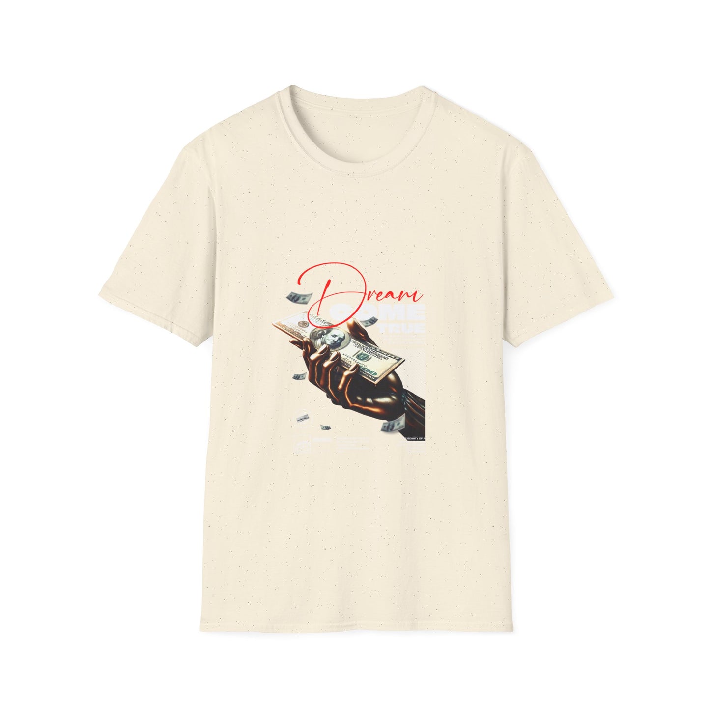 Dreams Come True Graphic Tee, Unisex Softstyle T-Shirt, Graphic T-Shirt, Casual Wear, Gifts for Dreamers, Inspirational Apparel