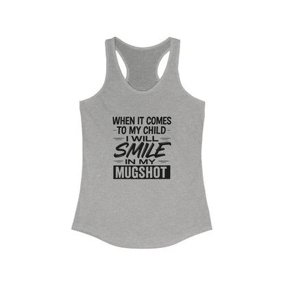 Funny Mugshot Mom Tank Top, Gifts for Mothers, Parenting Humor Shirt, Summer Workout Top, Casual Women's Wear