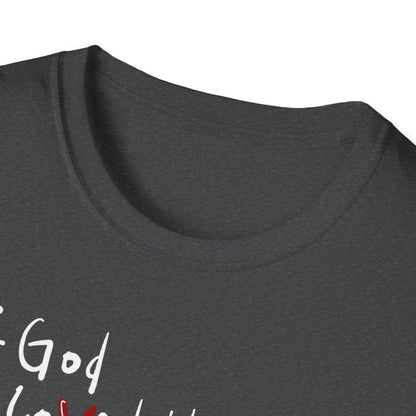 Faith-Inspired Unisex Softstyle T-Shirt - John 3:16 Love Graphic