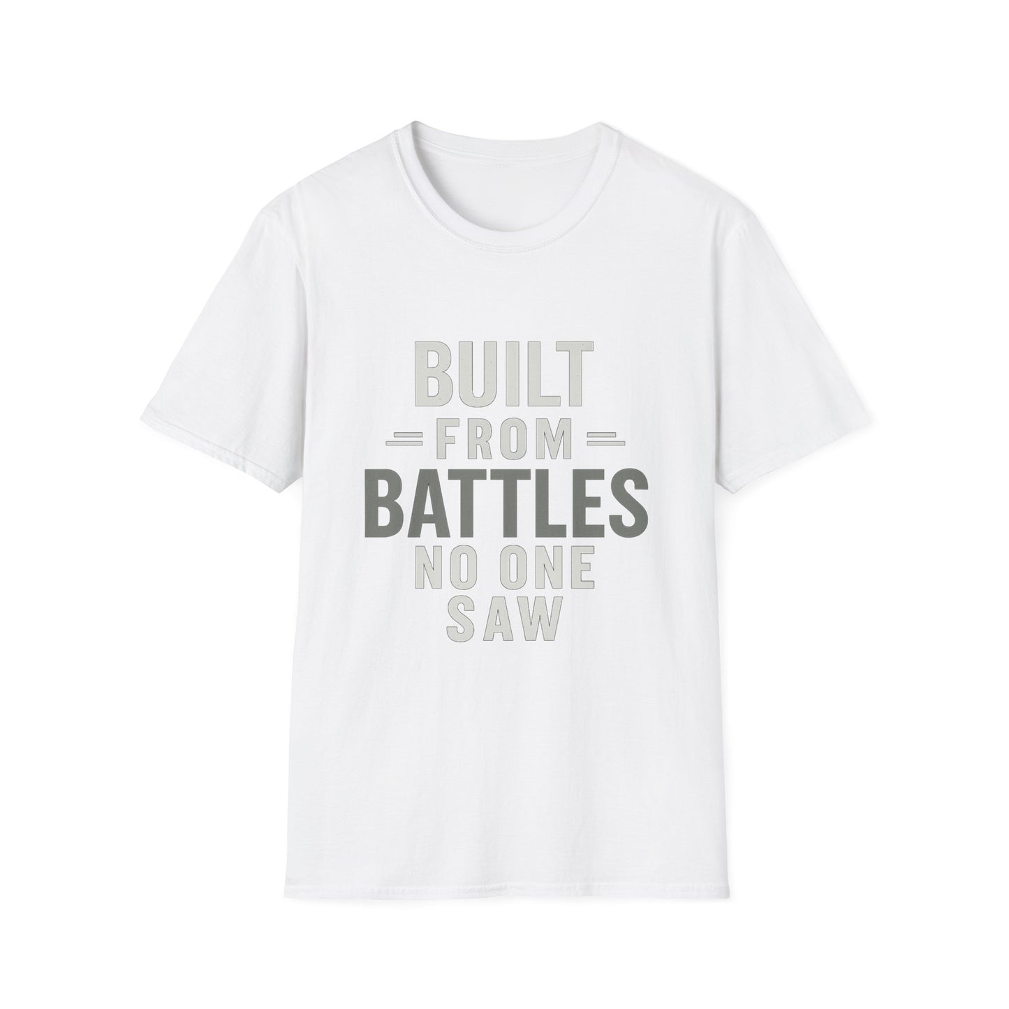 Resilient Spirit Unisex T-Shirt - Built from Battles Inspiration, Motivational Tee, Gift for Strength, Everyday Wear, Inspirational Apparel