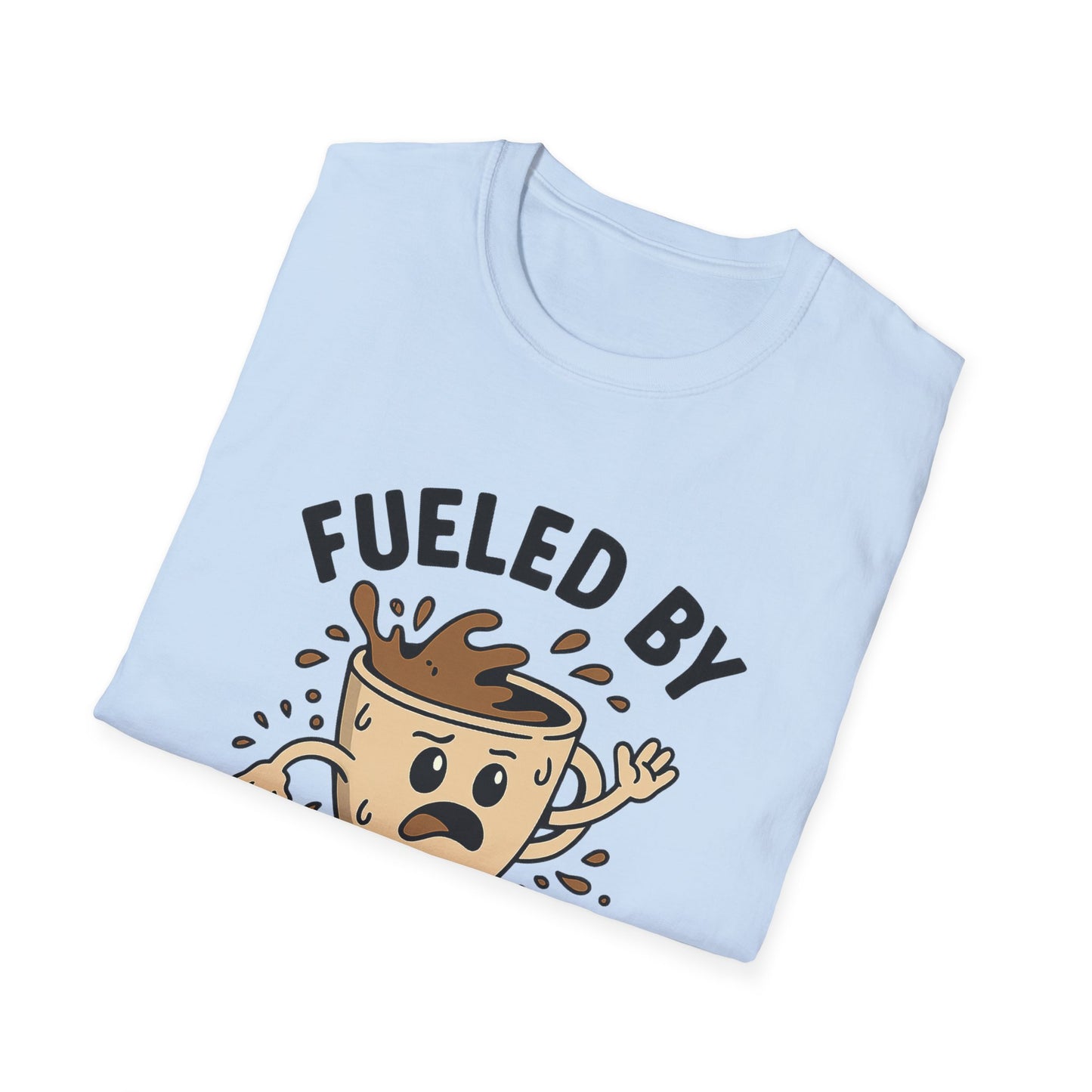 Funny Coffee Lover T-Shirt, Gift for Busy Moms, Fuel Your Day, Chaos & Coffee Shirts, Unisex Humor Tee