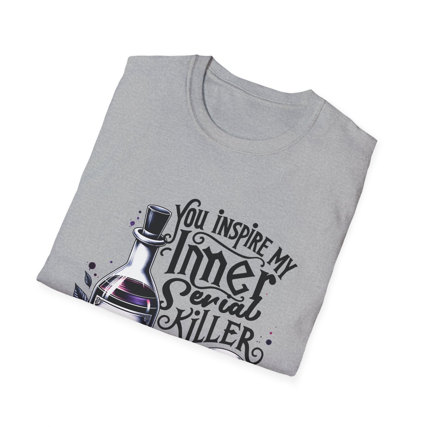 Unisex Graphic Tee - You Inspire My Inner Serial Killer, Funny Shirt for Halloween, Gift for Horror Fans, Casual Wear, Unique [...]