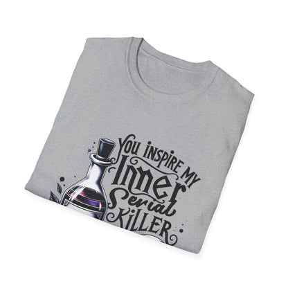 Unisex Graphic Tee - You Inspire My Inner Serial Killer, Funny Shirt for Halloween, Gift for Horror Fans, Casual Wear, Unique [...]