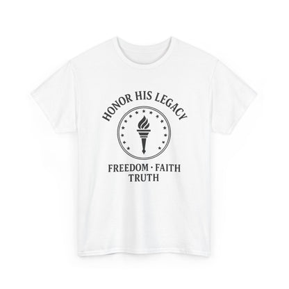 Unisex Tribute Tee - Honor His Legacy, In Memory of Loved Ones, Comfort Wear for Memorials, Faith-Based Apparel, Support Causes
