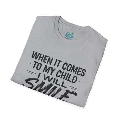 Humorous Parenting T-Shirt - "Smile in My Mugshot" - Gift for Moms, Funny Tee, Unisex Shirt, Casual Wear, Birthday Present