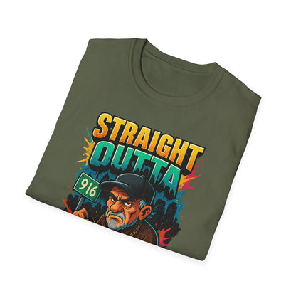 Straight Outta Patience Unisex T-Shirt - Funny Graphic Tee for Men and Women, Gift for Birthdays, Anniversaries, Casual Wear, Humor Fashion