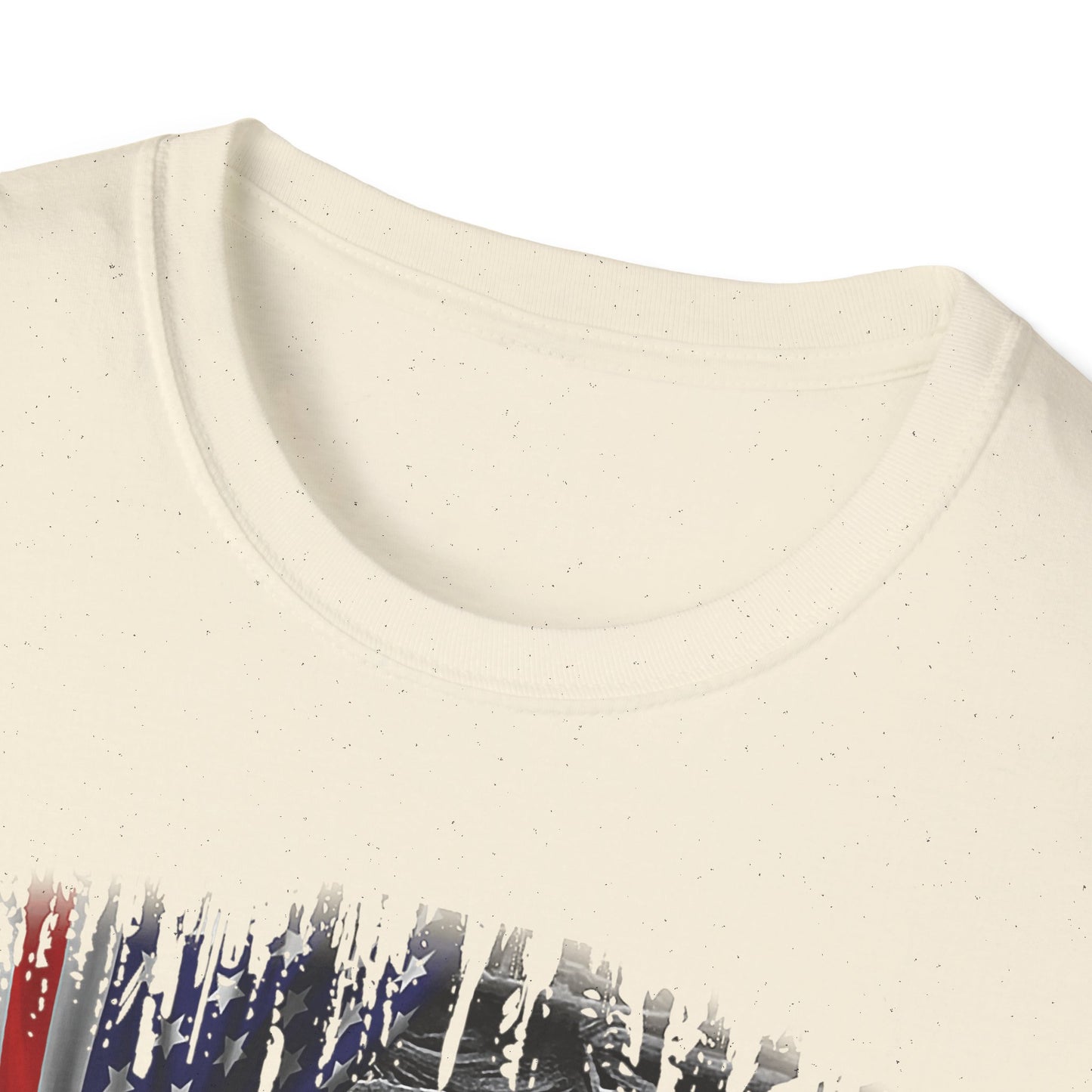 Patriotic Graphic T-Shirt - Unisex Softstyle Tee, Faith-Inspired Apparel, 4th of July, Memorial Day, Inspirational Gift