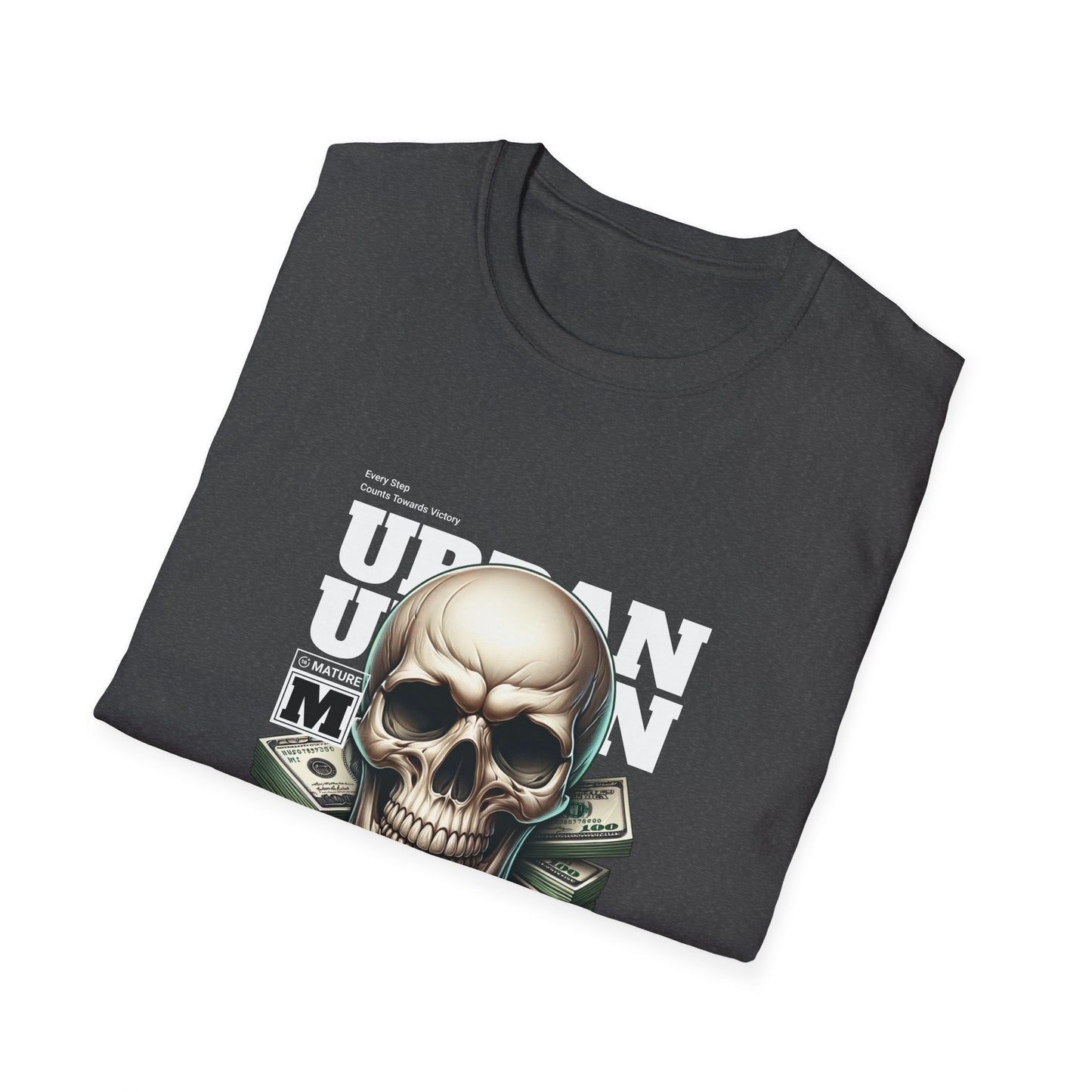 Urban Skull Graphic T-Shirt, Casual Style, Unisex Tee, Festival Wear, Gift for Friends, Streetwear, Halloween Fashion