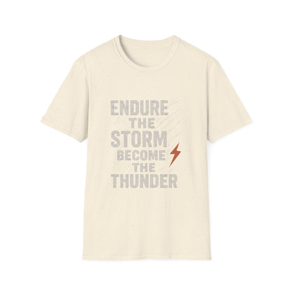 Inspirational Unisex T-Shirt - Endure the Storm Become the Thunder, Motivational Gift, Casual Wear, Positive Affirmation Tee, Fitness [...]