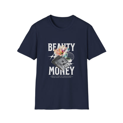 Floral Beauty & Money T-Shirt, Unisex Graphic Tee, Nature Inspired Shirt, Gift for Art Lovers, Casual Wear