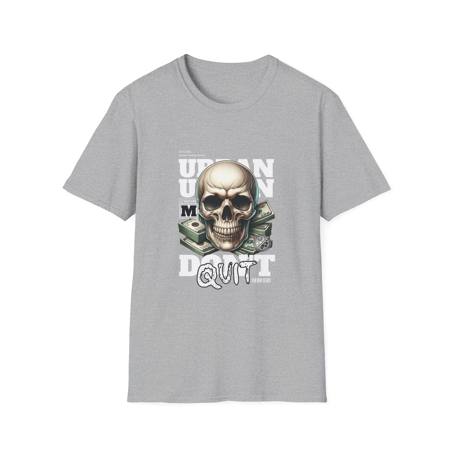 Urban Skull Graphic T-Shirt, Casual Style, Unisex Tee, Festival Wear, Gift for Friends, Streetwear, Halloween Fashion