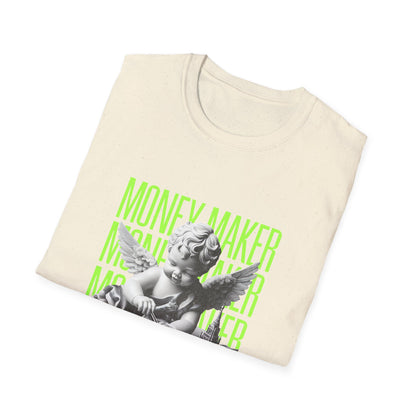 Trendy Unisex Softstyle T-Shirt with 'Money Maker' Design - Casual Wear, Unique Gift, Everyday Style, Cool Graphic Tee, Streetwear