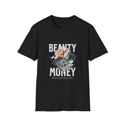 Floral Beauty & Money T-Shirt, Unisex Graphic Tee, Nature Inspired Shirt, Gift for Art Lovers, Casual Wear