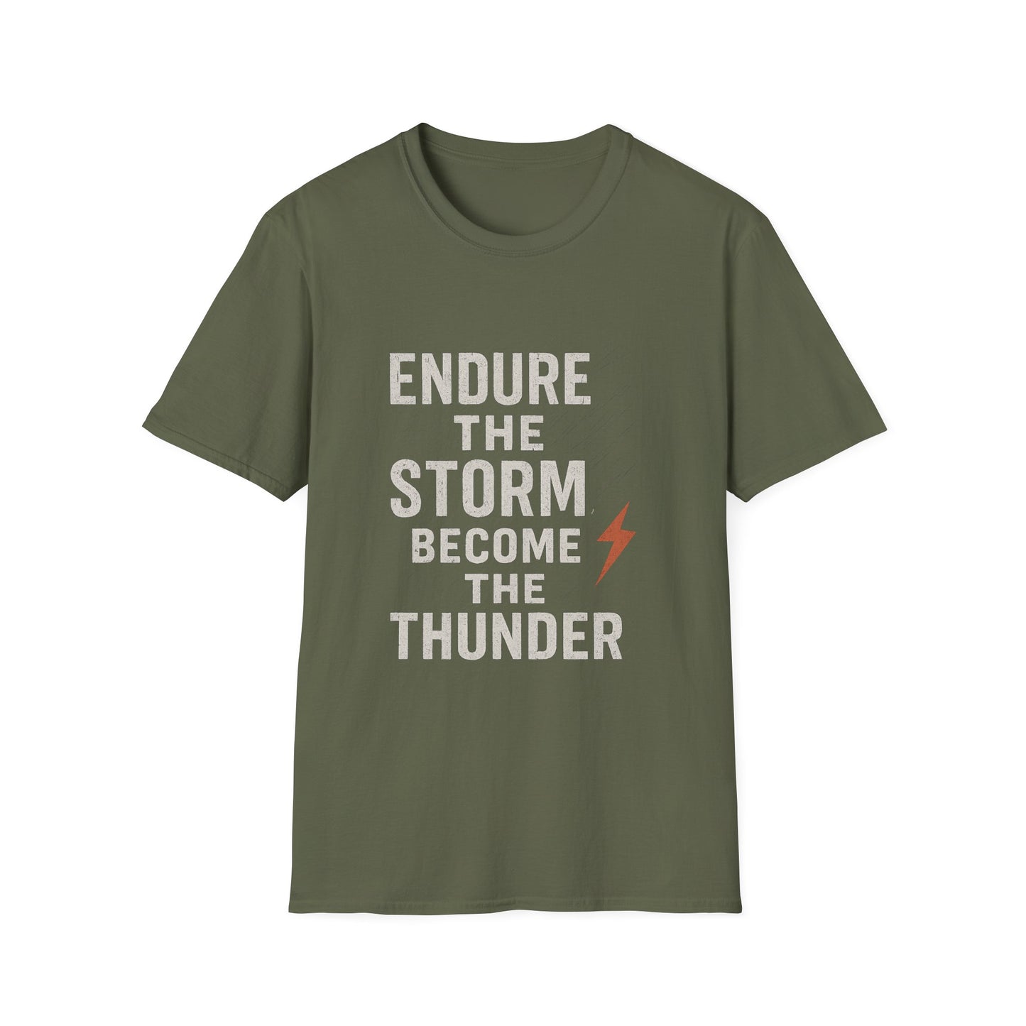 Inspirational Unisex T-Shirt - Endure the Storm Become the Thunder, Motivational Gift, Casual Wear, Positive Affirmation Tee, Fitness [...]