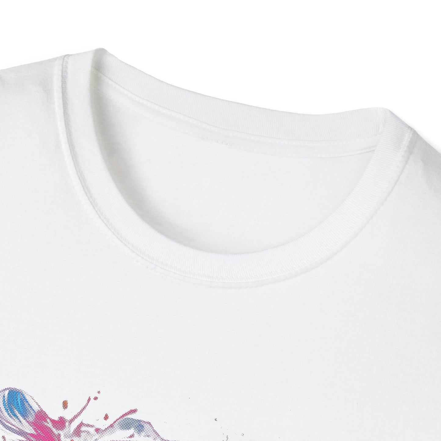 Colorful Tiger Graphic T-Shirt, Unisex Softstyle Tee, Animal Lover Gift, Nature Lover Apparel, Eco-Friendly Fashion, Summer Casual Wear