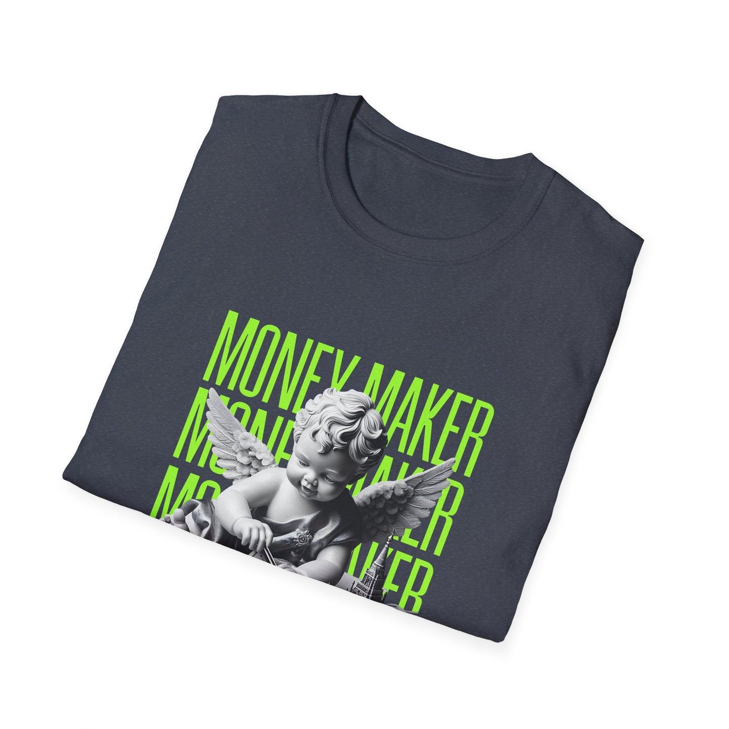 Trendy Unisex Softstyle T-Shirt with 'Money Maker' Design - Casual Wear, Unique Gift, Everyday Style, Cool Graphic Tee, Streetwear