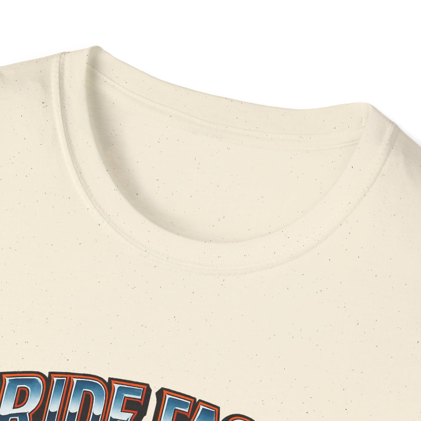 Ride Fast, Die Last Graphic Tee - Unisex Softstyle T-Shirt, Biker Gift, Motorcycle Apparel, Casual Wear, Ride Culture Shirt