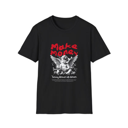 Make Money Angel T-Shirt, Unisex Graphic Tee, Casual Fashion, Gift for Entrepreneurs, Motivational Shirt
