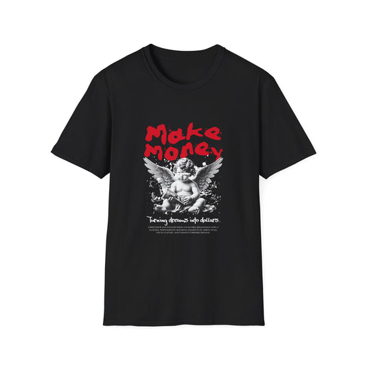 Make Money Angel T-Shirt, Unisex Graphic Tee, Casual Fashion, Gift for Entrepreneurs, Motivational Shirt