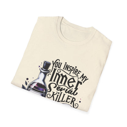 Unisex Graphic Tee - You Inspire My Inner Serial Killer, Funny Shirt for Halloween, Gift for Horror Fans, Casual Wear, Unique [...]