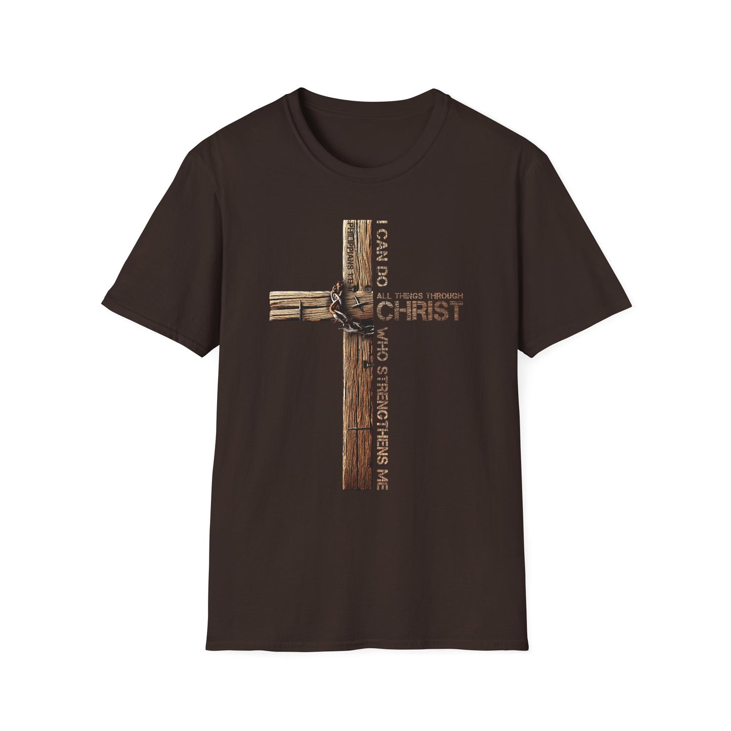 Faith-Inspired Unisex Softstyle T-Shirt, Christian Gift, Inspirational Tee, Casual Wear, Religious Apparel, Everyday Comfort