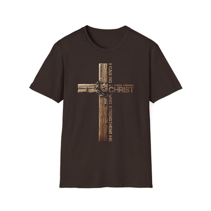 Faith-Inspired Unisex Softstyle T-Shirt, Christian Gift, Inspirational Tee, Casual Wear, Religious Apparel, Everyday Comfort