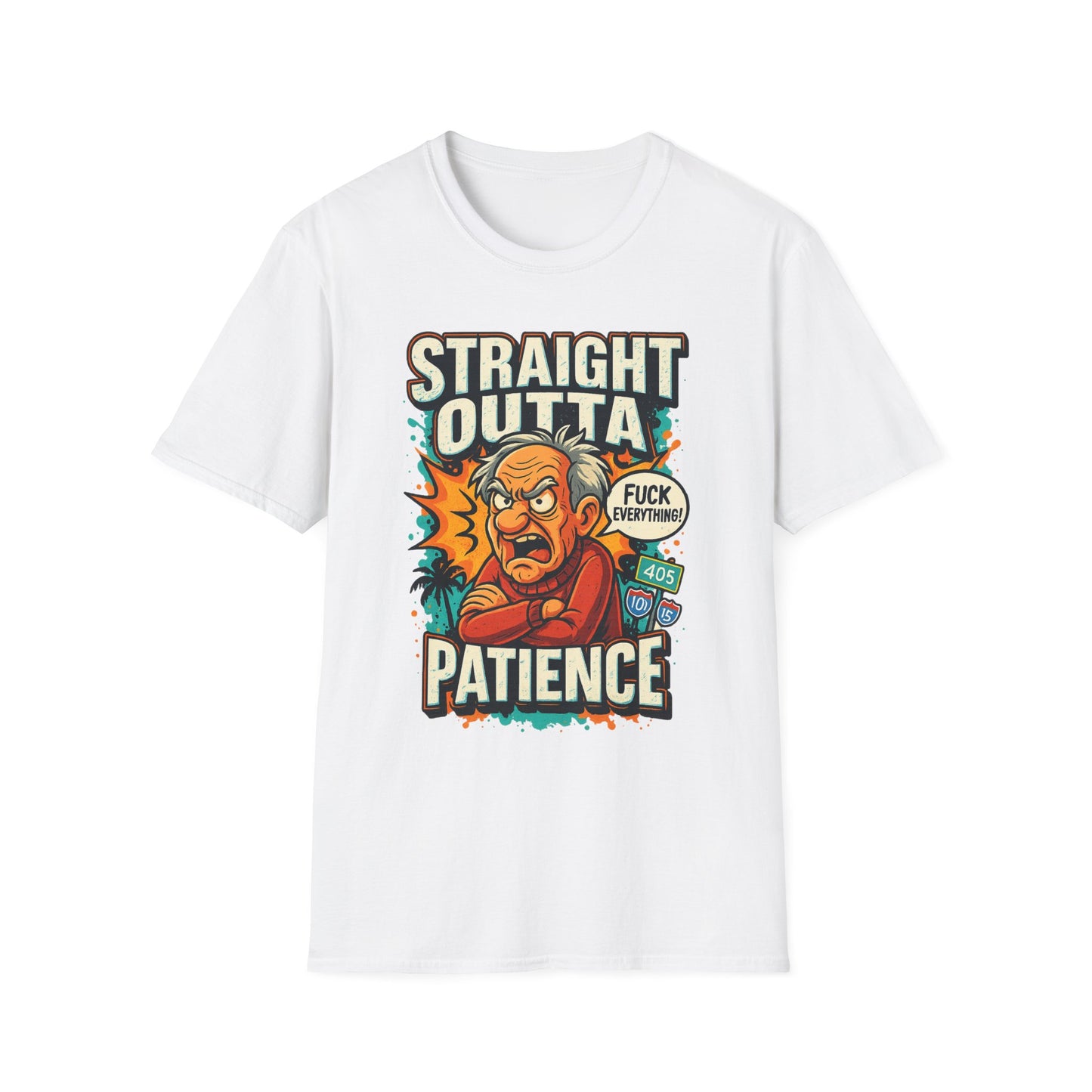 Unisex Graphic T-Shirt, Funny Quote Tee, Straight Outta Patience Shirt, Casual Wear, Gifts for Him/Her