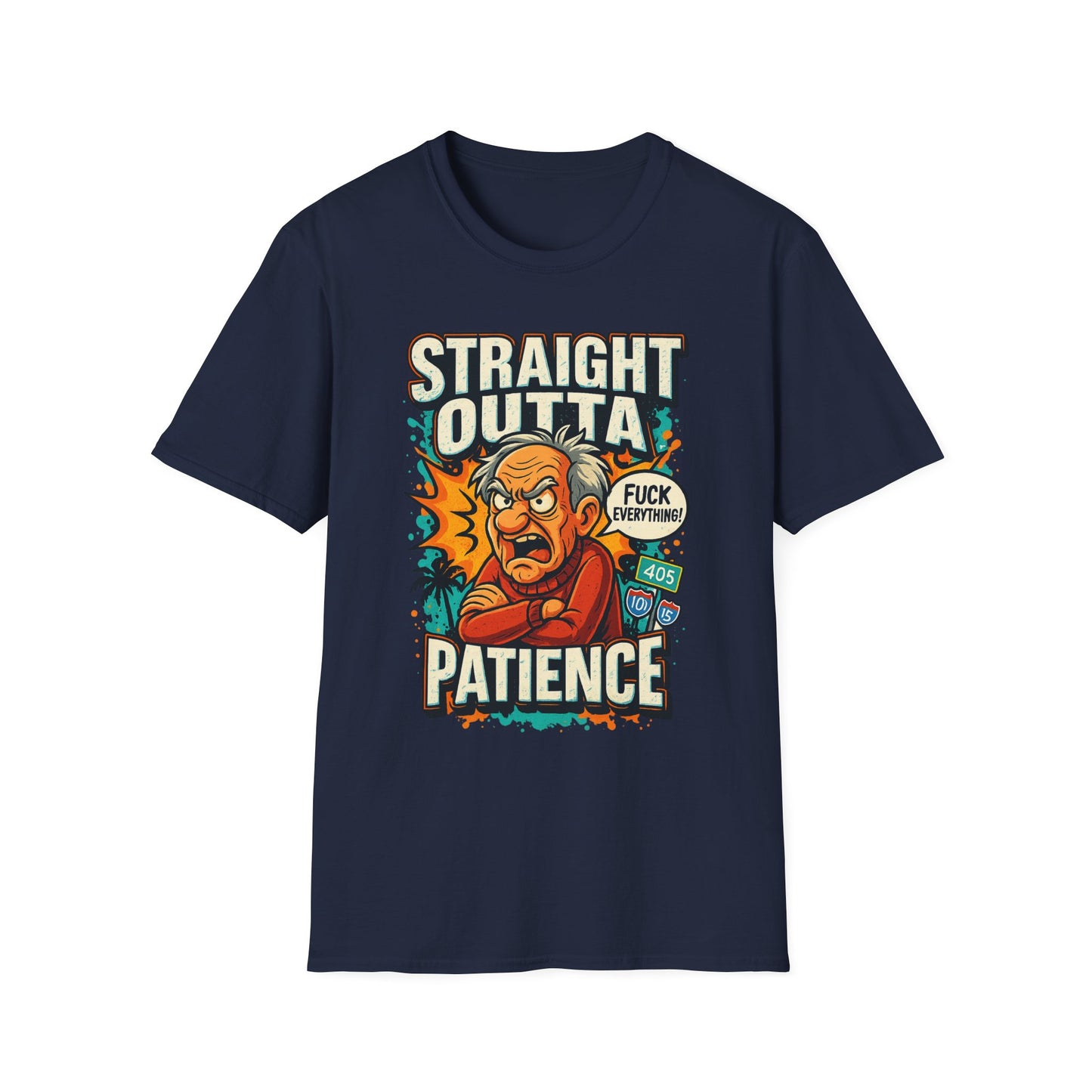 Unisex Graphic T-Shirt, Funny Quote Tee, Straight Outta Patience Shirt, Casual Wear, Gifts for Him/Her