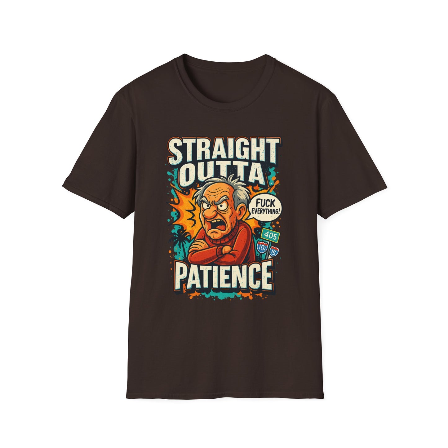 Unisex Graphic T-Shirt, Funny Quote Tee, Straight Outta Patience Shirt, Casual Wear, Gifts for Him/Her