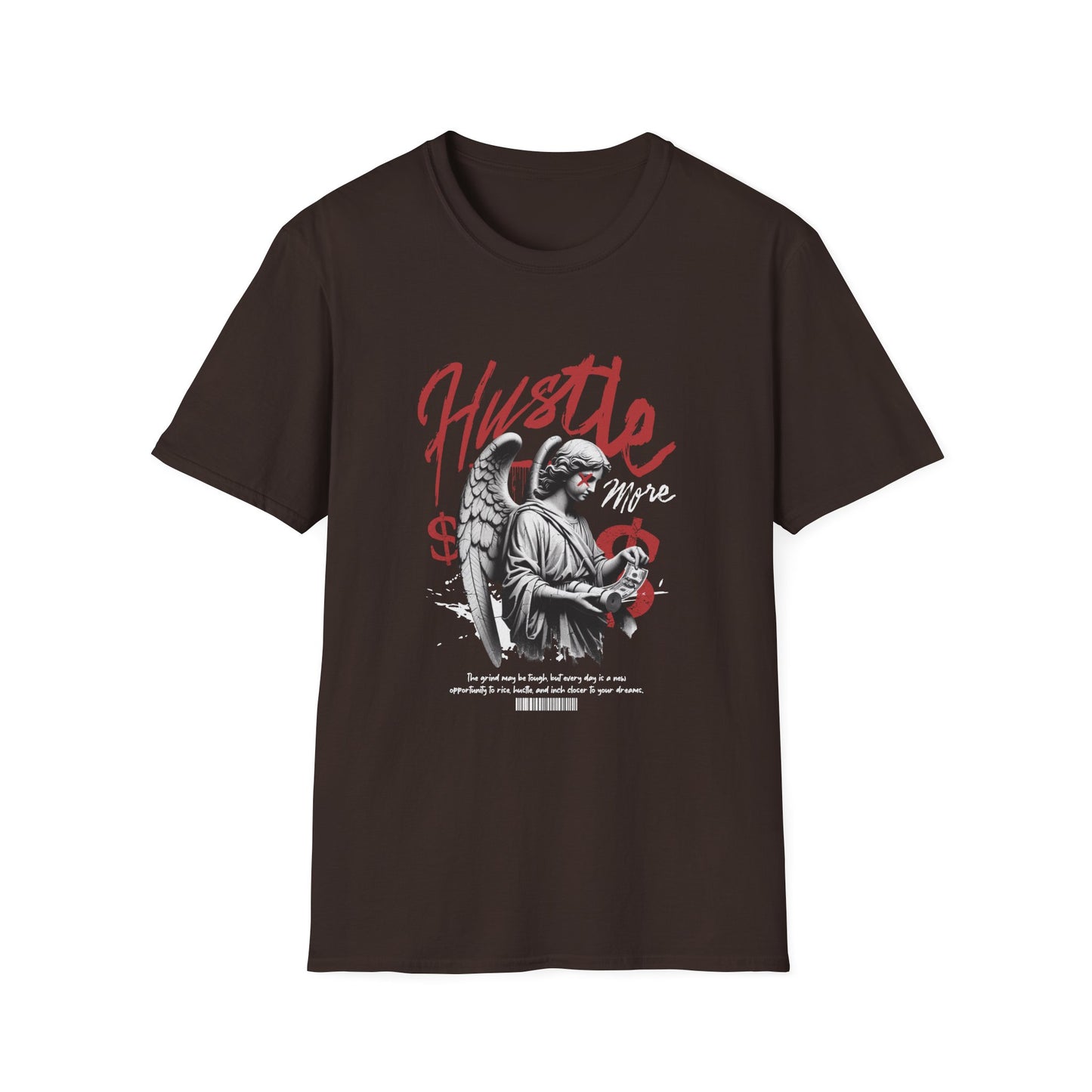 Hustle Unisex Softstyle T-Shirt - Motivational Tee for Entrepreneurs, Gifts for Graduates, Casual Wear, Street Style