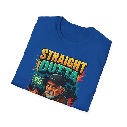 Straight Outta Patience Unisex T-Shirt - Funny Graphic Tee for Men and Women, Gift for Birthdays, Anniversaries, Casual Wear, Humor Fashion